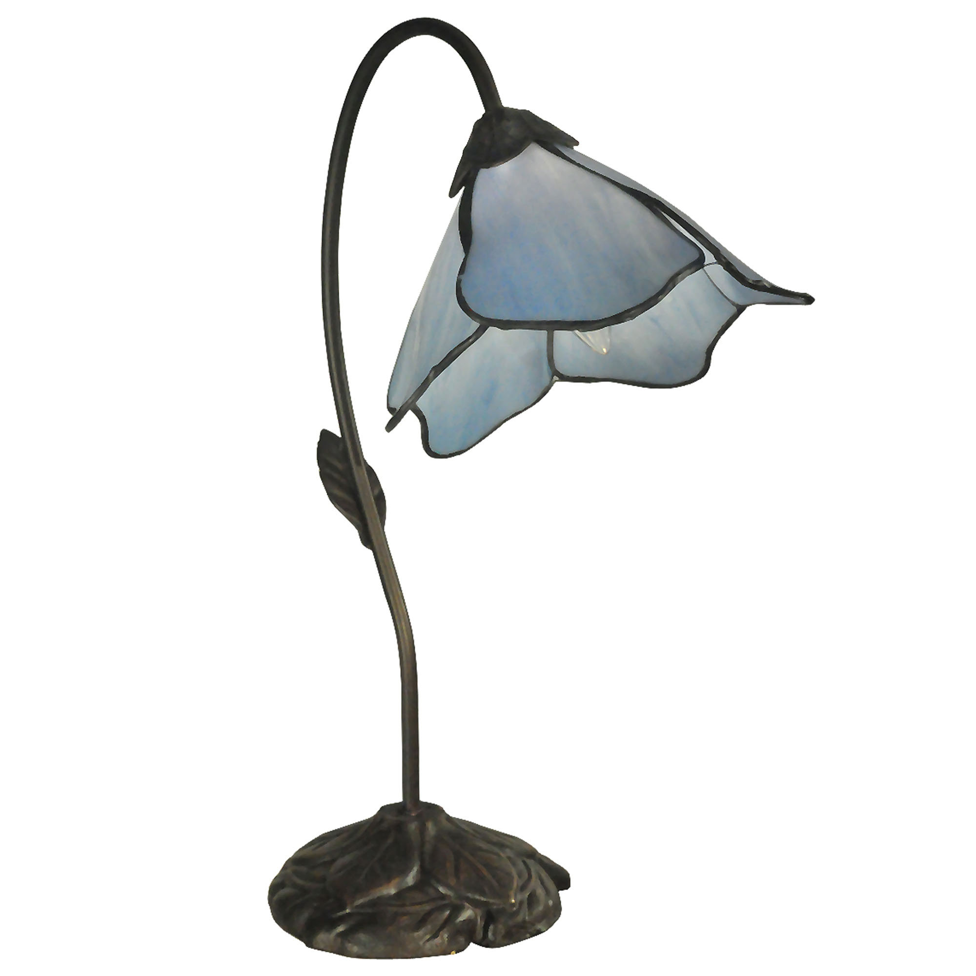 blue tiffany lamp photo - 7