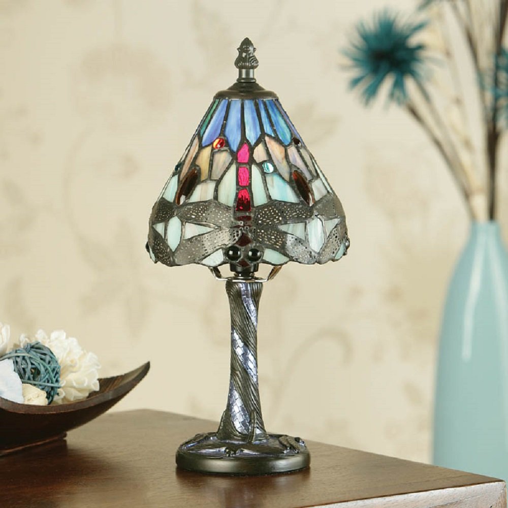 blue tiffany lamp photo - 8