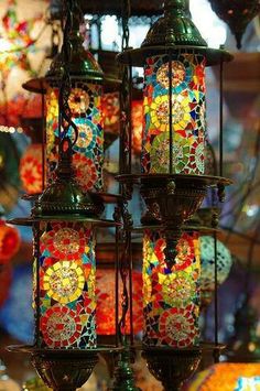 bohemian lamps photo - 2