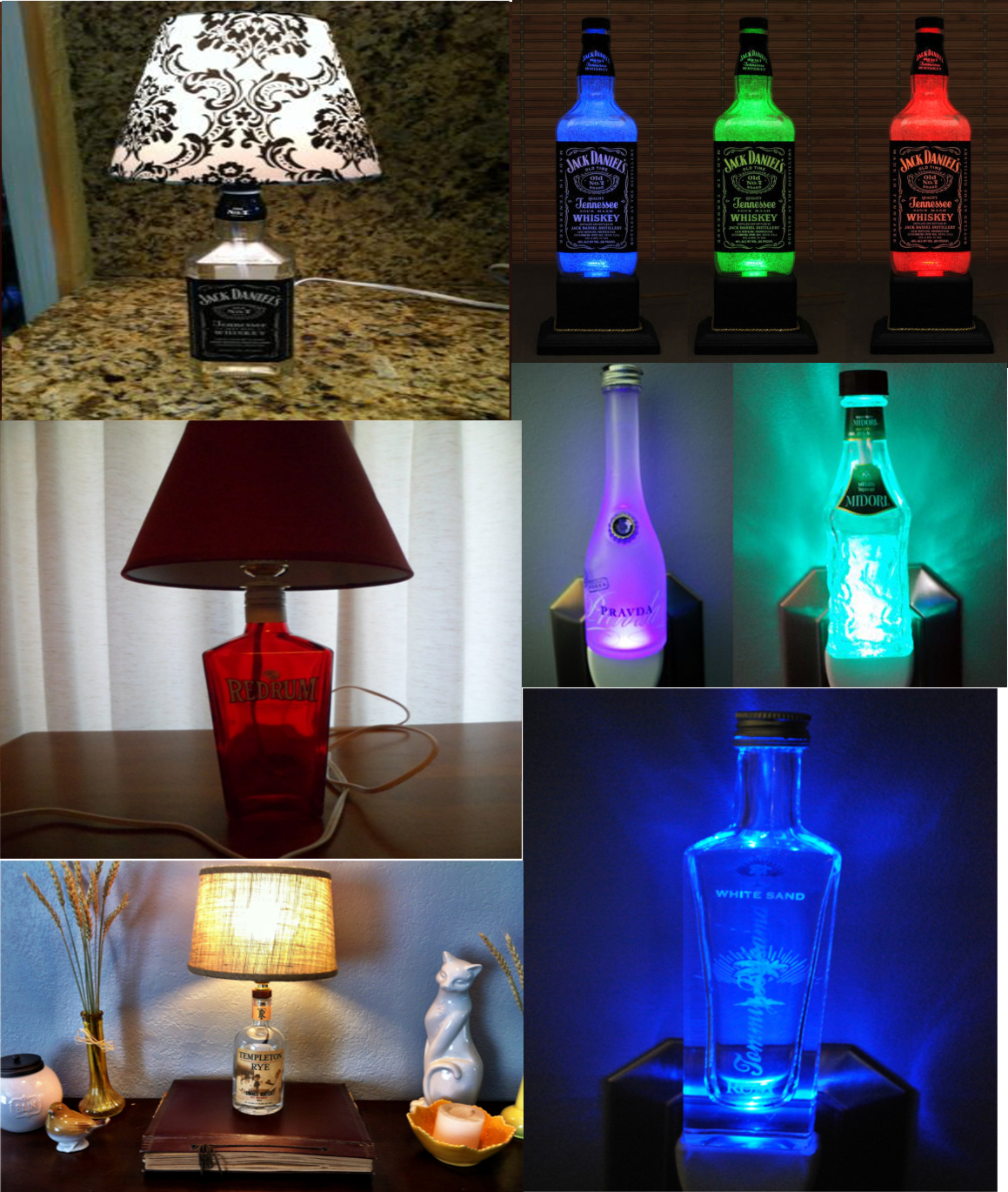 bottle lamps photo - 8