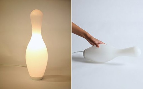 bowling pin lamp photo - 1