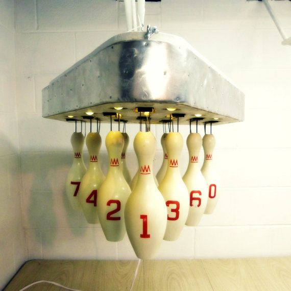 bowling pin lamp photo - 4