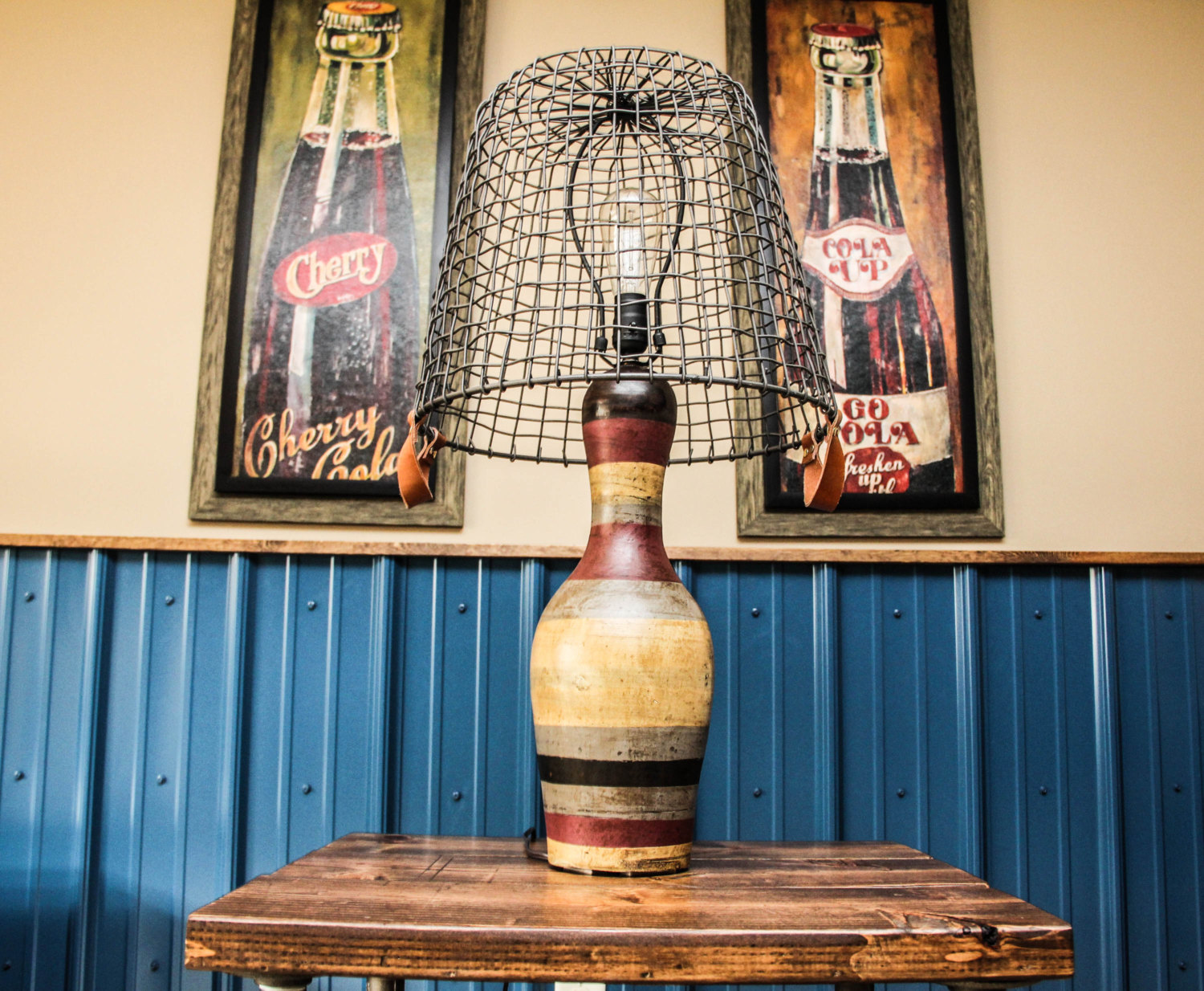 bowling pin lamp photo - 8