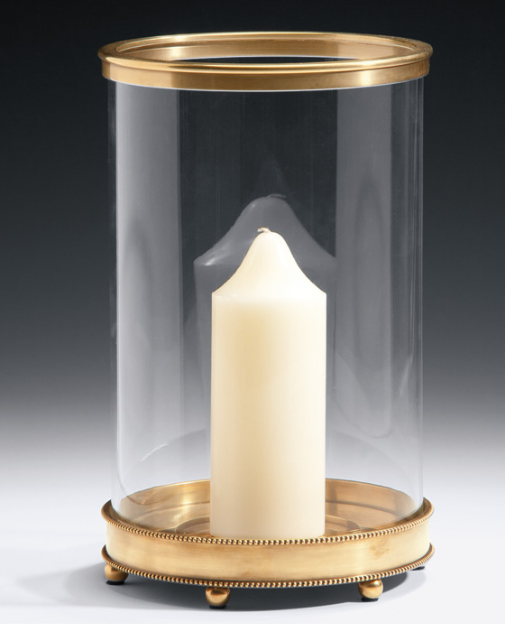 brass hurricane lamp photo - 1