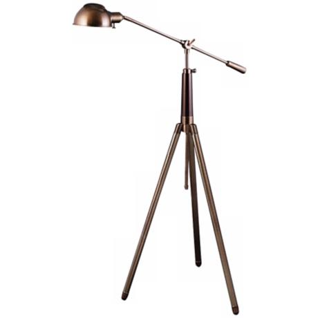 brass pharmacy floor lamp photo - 10