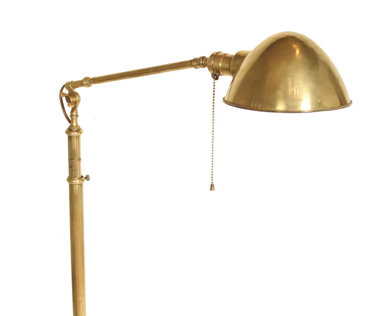 brass pharmacy floor lamp photo - 4