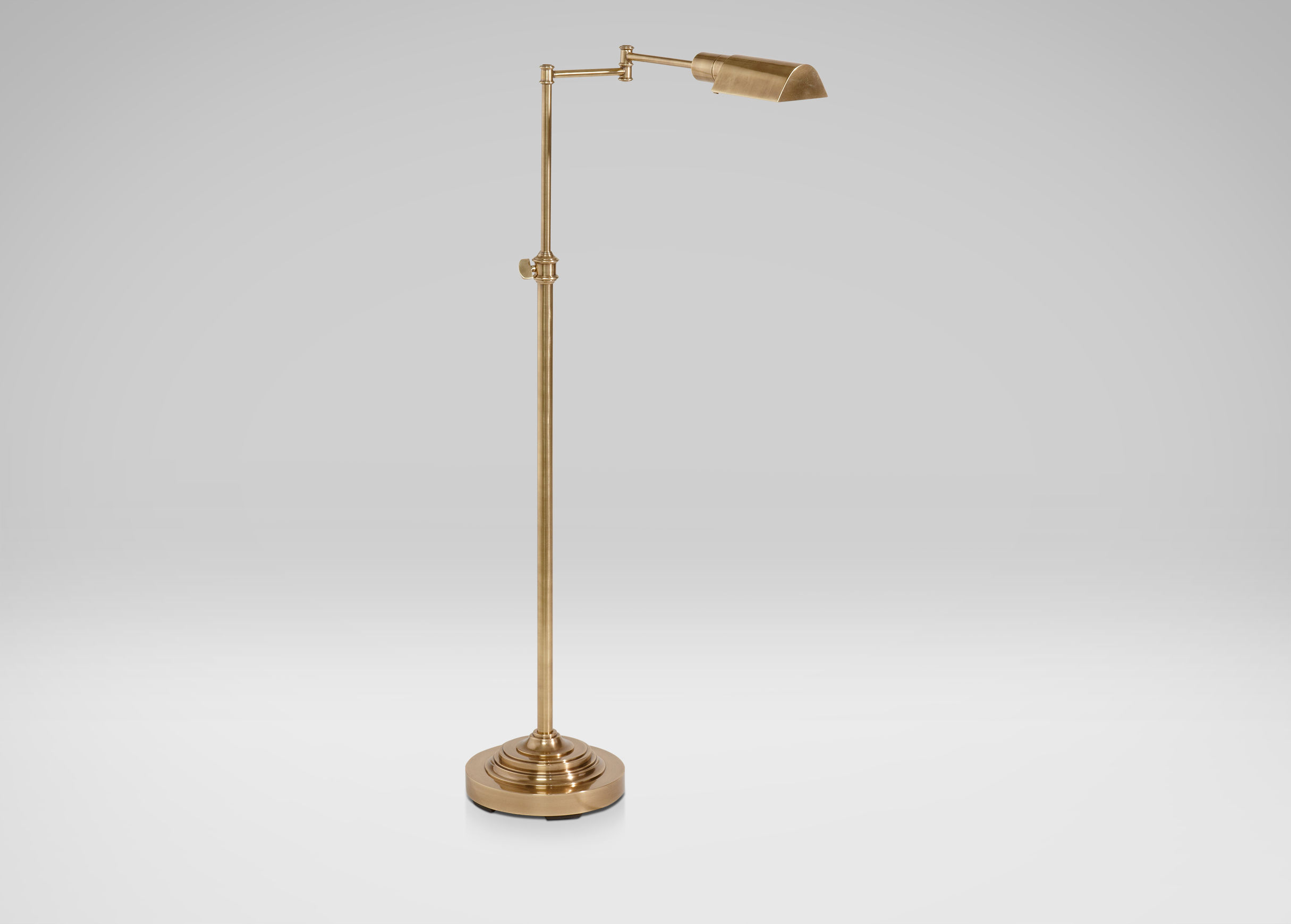 brass pharmacy floor lamp photo - 6