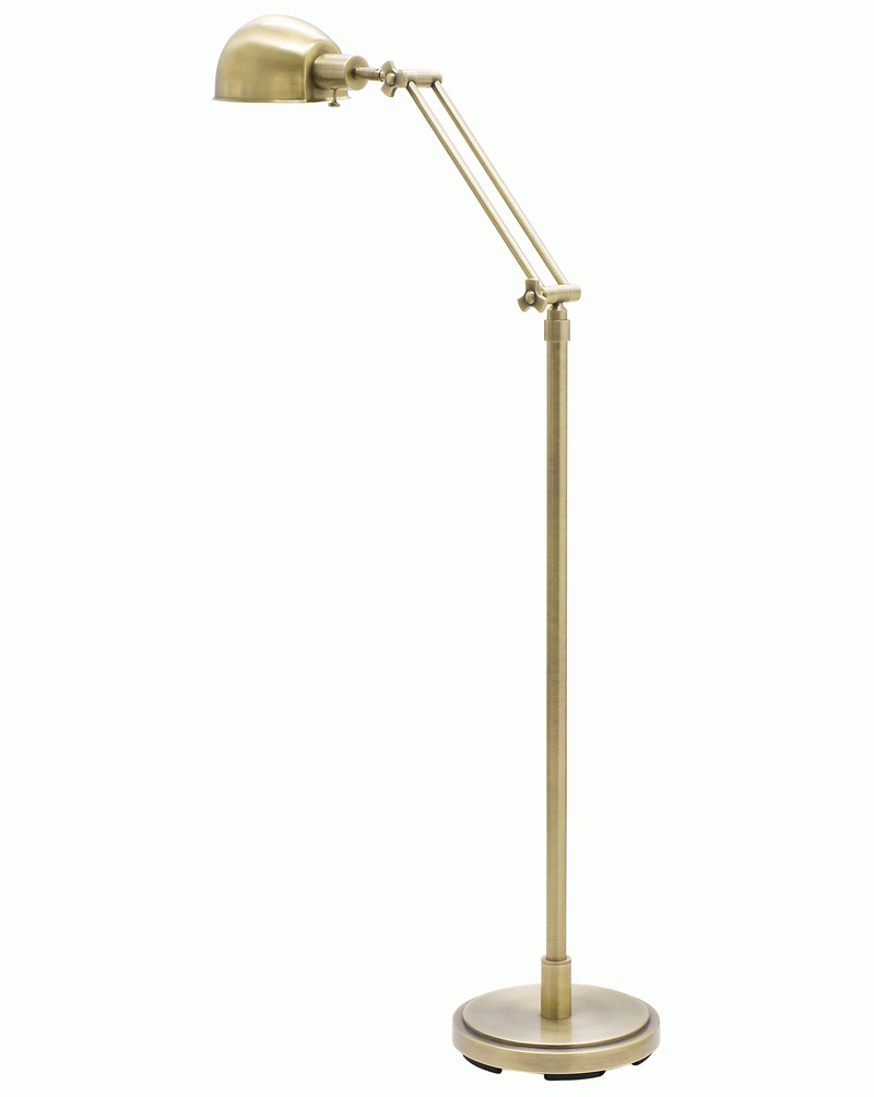 brass pharmacy floor lamp photo - 7