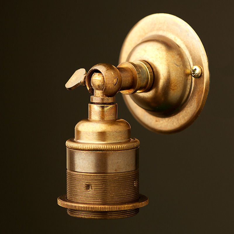 brass wall light fittings photo - 2