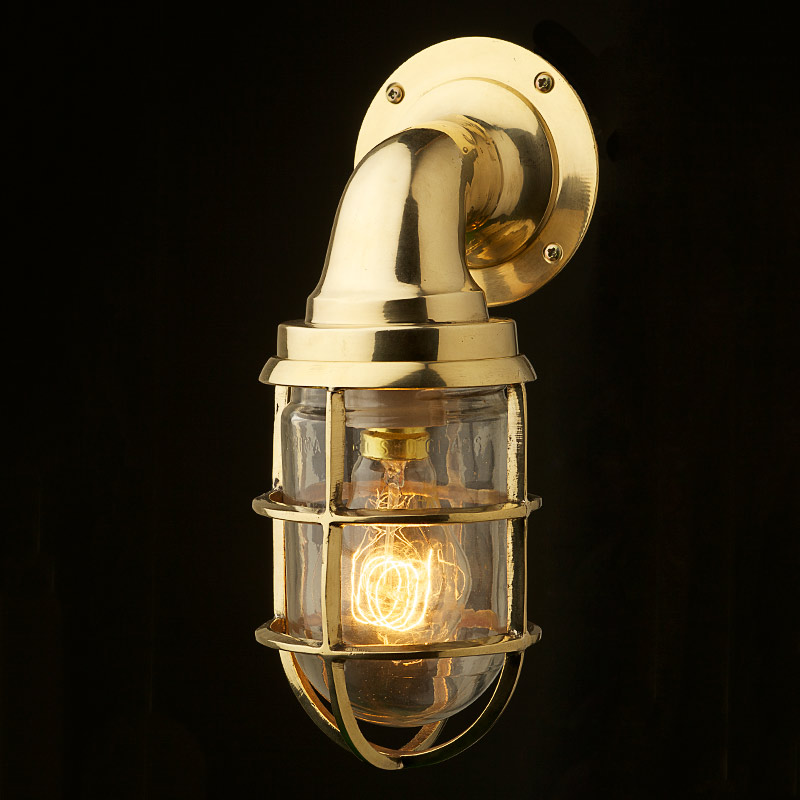 brass wall light fittings photo - 3