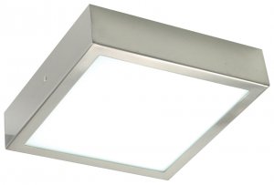 brushed steel ceiling lights photo - 5