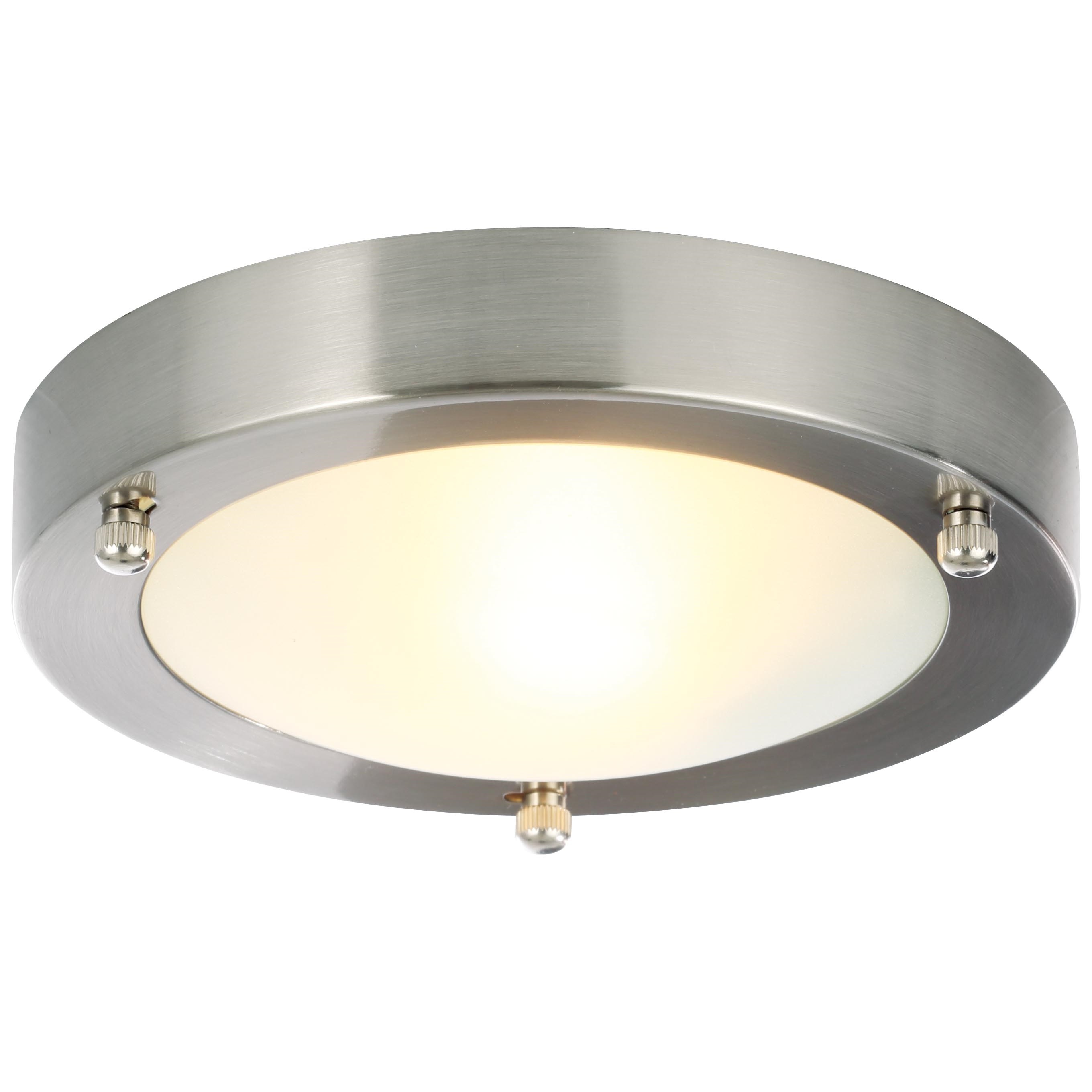 brushed steel ceiling lights photo - 6