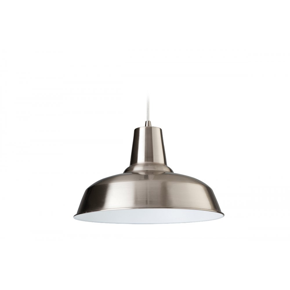 brushed steel ceiling lights photo - 7