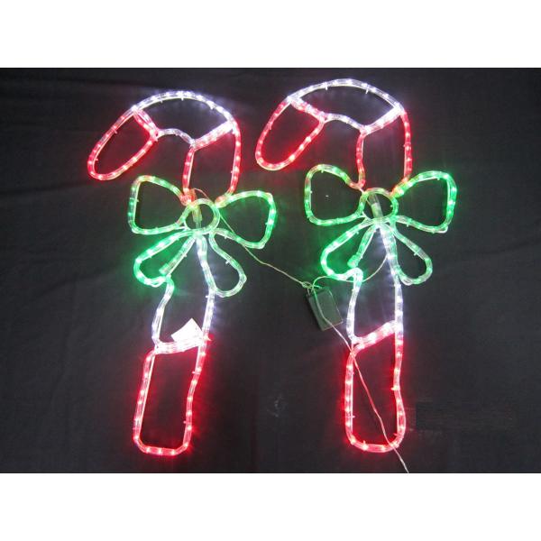 candy cane outdoor lights photo - 6