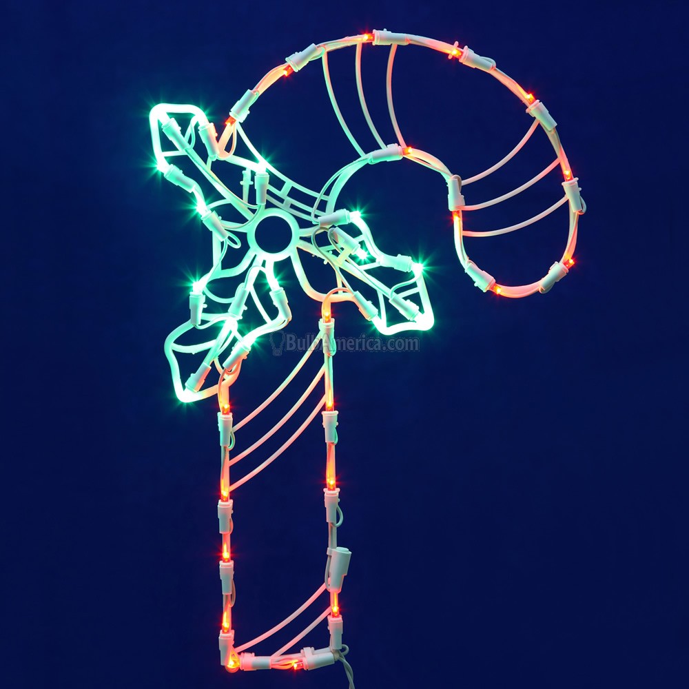 candy cane outdoor lights photo - 7