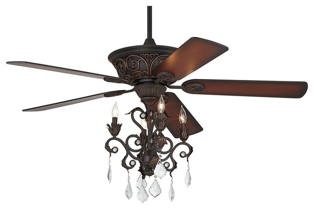 ceiling fan and chandelier photo - 10