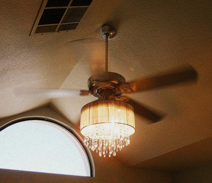 ceiling fan and chandelier photo - 6