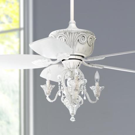 ceiling fan chandelier combo photo - 8