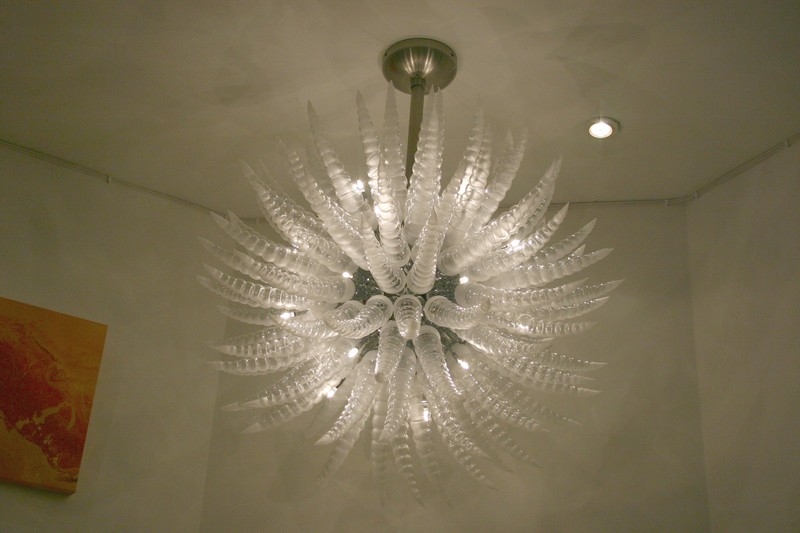 ceiling fan chandelier light photo - 10