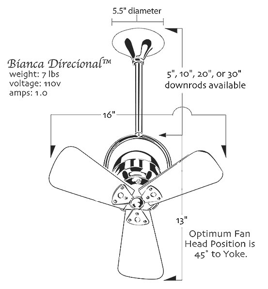 ceiling fan dimensions photo - 5