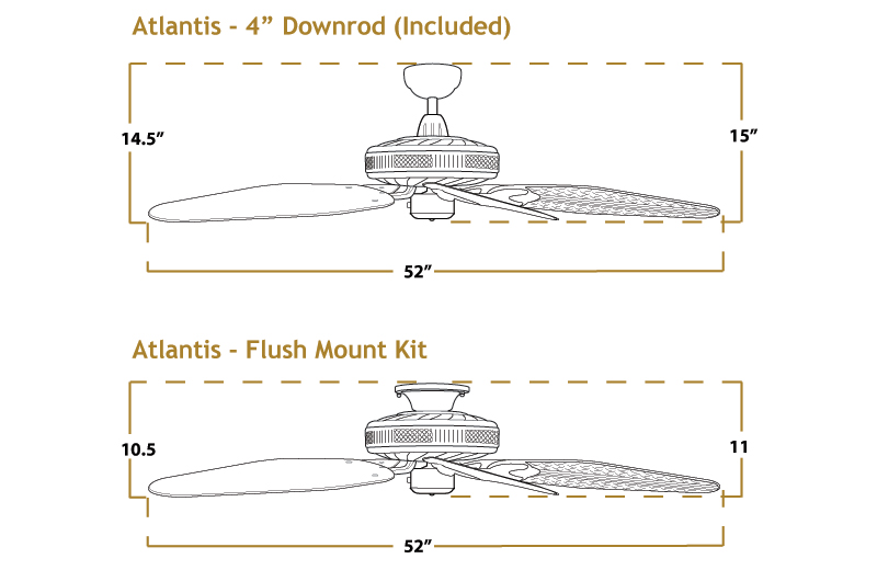 Ceiling Fan Dimensions The Right Celling Fan Dimension For