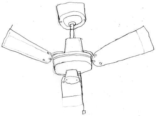 ceiling fan drawing photo - 7