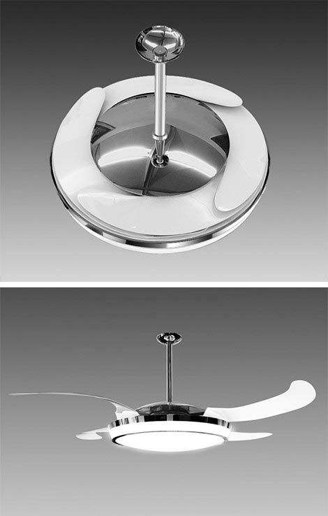 ceiling fan retractable blades photo - 5