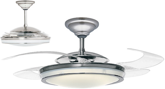 ceiling fan retractable blades photo - 8