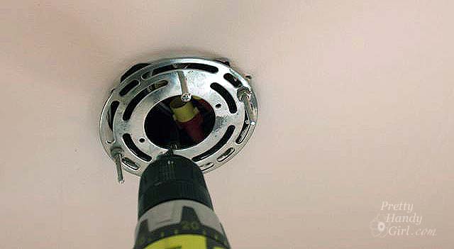 Install Ceiling Light Junction Box, How To Install Electrical Box For Ceiling Light Fixture