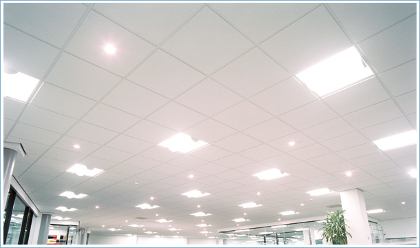 ceiling tiles lights photo - 2