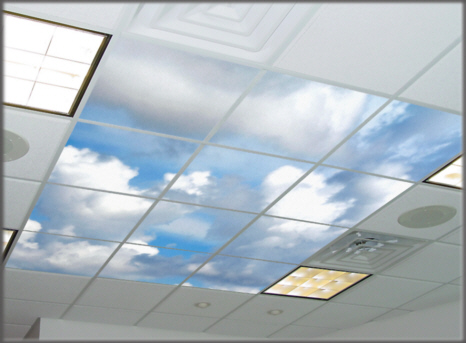 ceiling tiles lights photo - 5