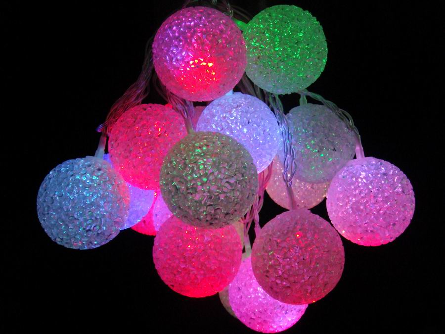 christmas globe lights outdoor photo - 8