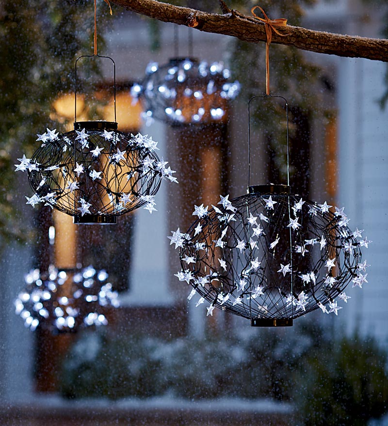 christmas light balls outdoors photo - 6