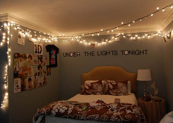 christmas lights wall design photo - 8