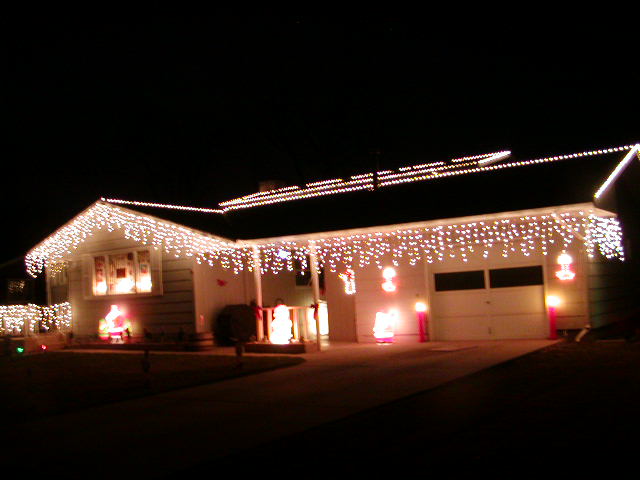 christmas outdoor icicle lights photo - 8