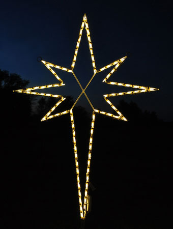 christmas outdoor star lights photo - 2