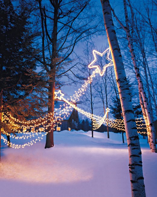 christmas outdoor star lights photo - 8