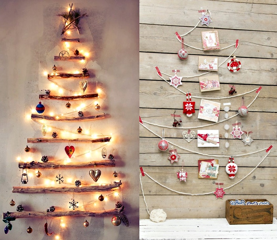 christmas tree wall lights photo - 1