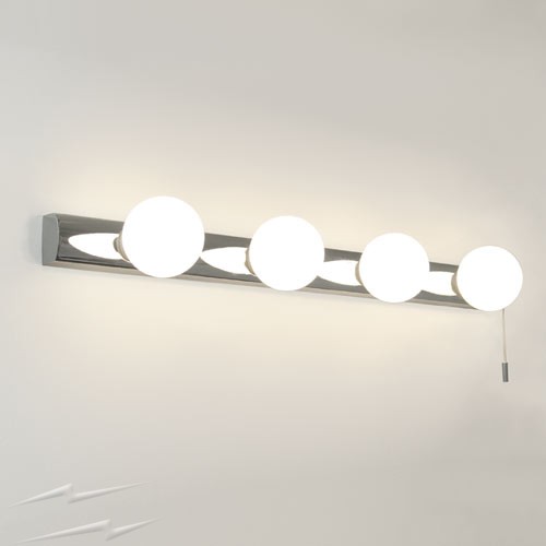 chrome bathroom wall lights photo - 10