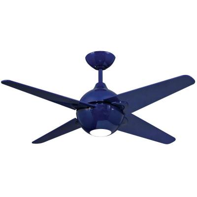 cobalt blue ceiling fan photo - 4