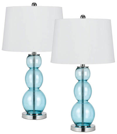 colored glass lamps photo - 8