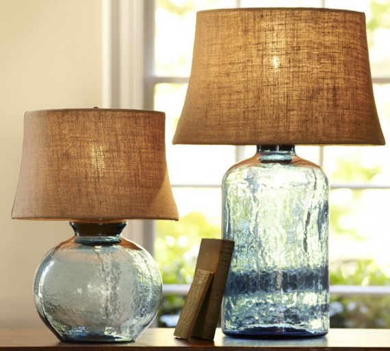 colored glass table lamps photo - 7