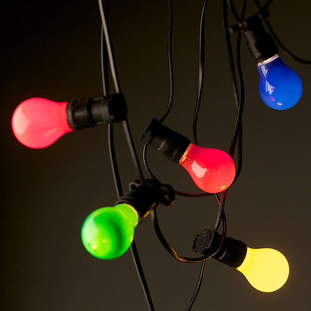 colored outdoor lights photo - 1