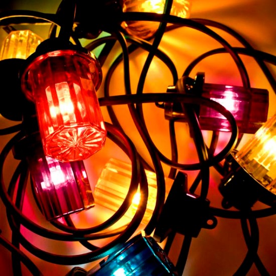 coloured outdoor lights photo - 10