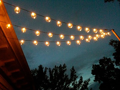 commercial outdoor globe string lights photo - 9