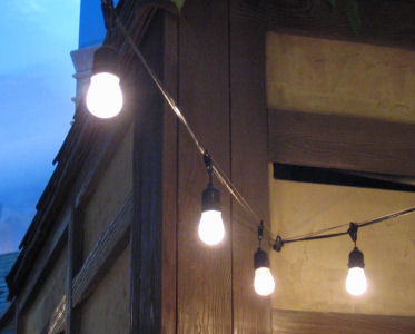 commercial outdoor patio string lights photo - 7