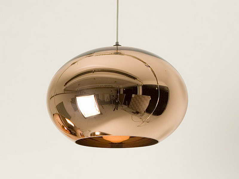 copper pendant lamp photo - 3