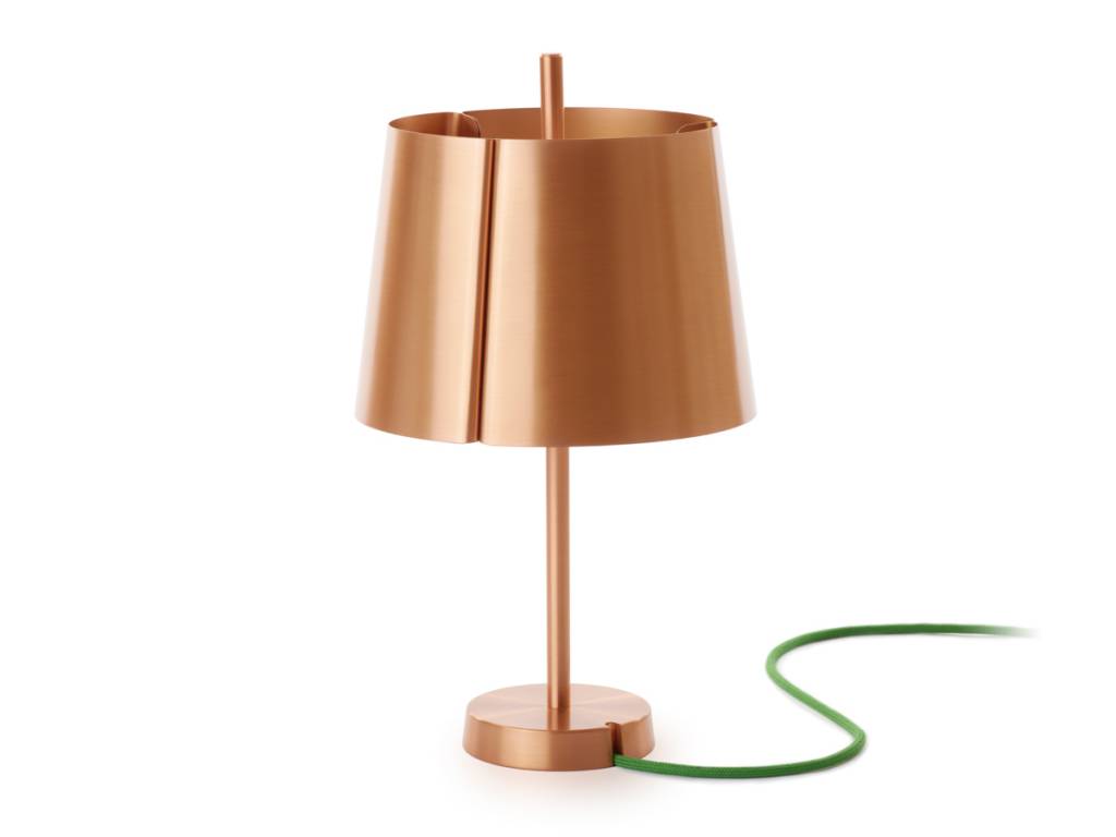 copper table lamp photo - 10