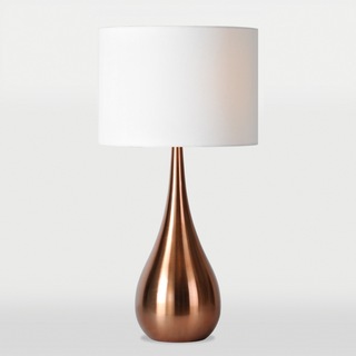 copper table lamp photo - 2