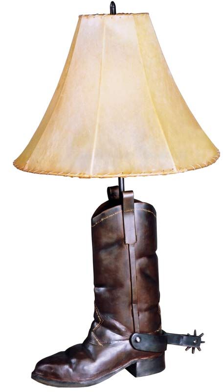 cowboy boot lamp photo - 5